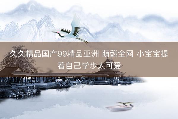 久久精品国产99精品亚洲 萌翻全网 小宝宝提着自己学步太可爱