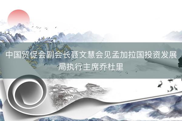 中国贸促会副会长聂文慧会见孟加拉国投资发展局执行主席乔杜里