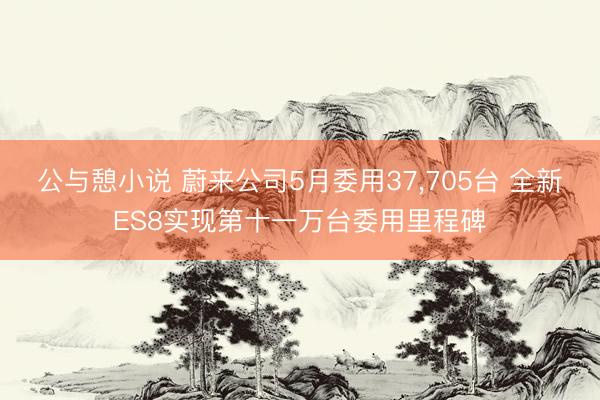 公与憩小说 蔚来公司5月委用37，705台 全新ES8实现第十一万台委用里程碑
