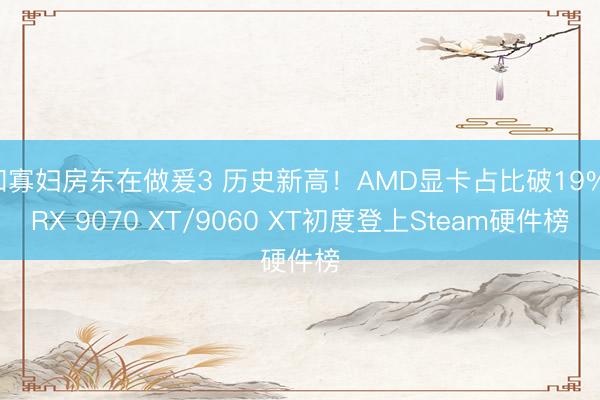 和寡妇房东在做爰3 历史新高！AMD显卡占比破19%：RX 9070 XT/9060 XT初度登上Steam硬件榜