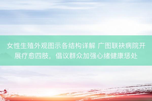 女性生殖外观图示各结构详解 广图联袂病院开展疗愈四肢，倡议群众加强心绪健康惩处