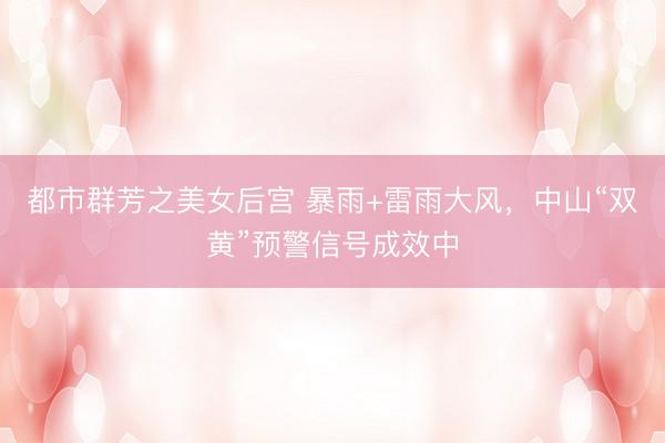都市群芳之美女后宫 暴雨+雷雨大风，中山“双黄”预警信号成效中
