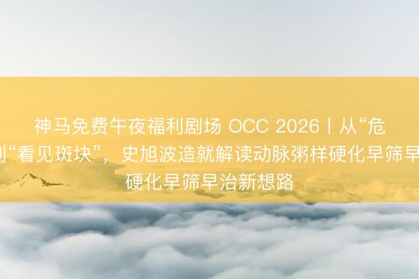 神马免费午夜福利剧场 OCC 2026丨从“危急分层”到“看见斑块”，史旭波造就解读动脉粥样硬化早筛早治新想路